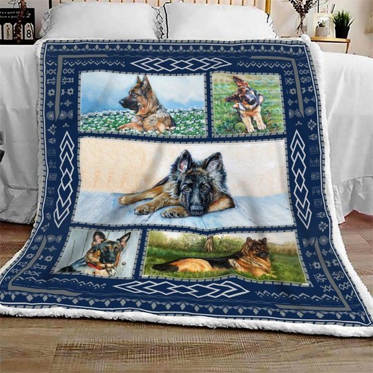 QUI28003 German Shepherd Quilt Blanket