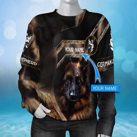 CHTD2005 German Shepherd Personalized 3D HOODIE