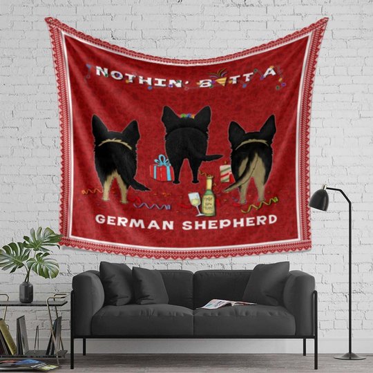 DDUSAB121204 Nothin’ Butt A German Shepherd Fleece Blanket – Made in USA
