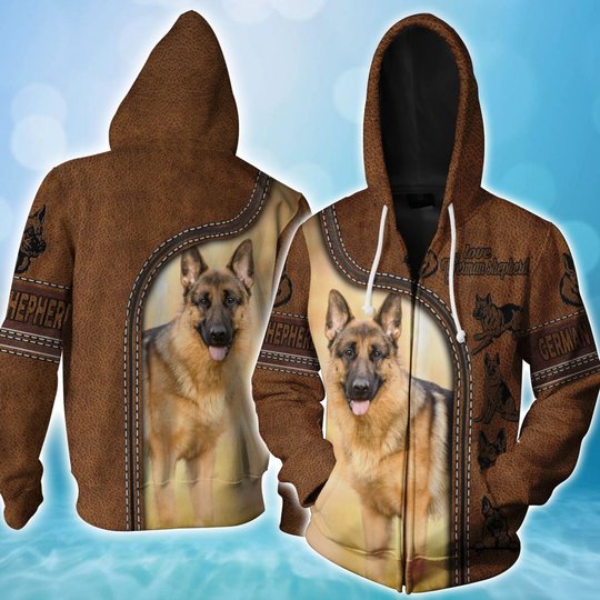 THT5145 German shepherd 3D HOODIE