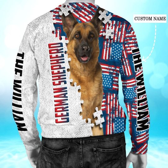 CHTD1004 German Shepherd Personalized 3D HOODIE
