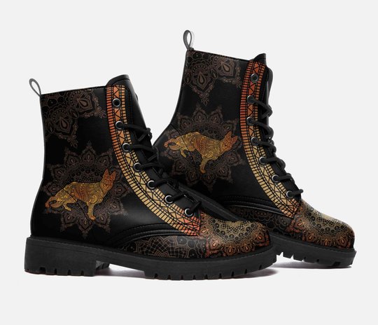 THBOOTD103 German Shepherd Women Leather Boots 2020