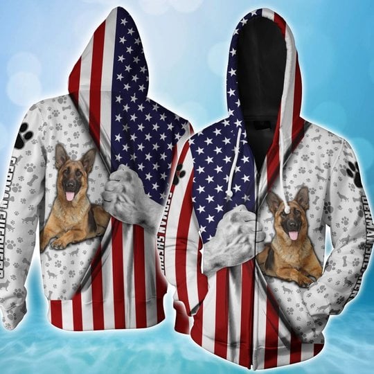 DITDOGF2003 German Shepherd 3D HOODIE