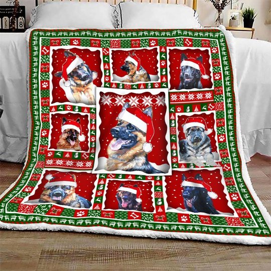 THQD46005 German Shepherd Quilt Blanket