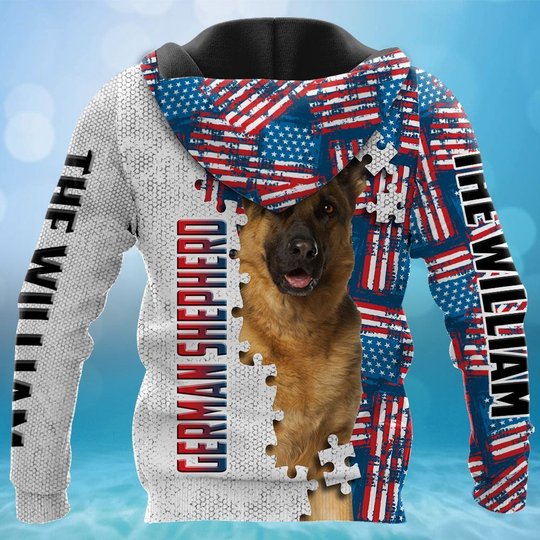 CHTD1004 German Shepherd Personalized 3D HOODIE