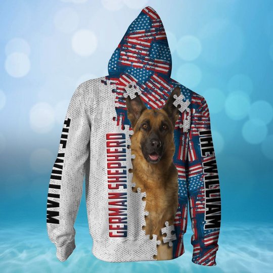CHTD1004 German Shepherd Personalized 3D HOODIE