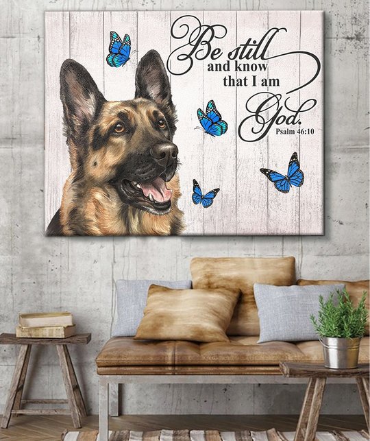 THD0114 German Shepherd Matte Canvas