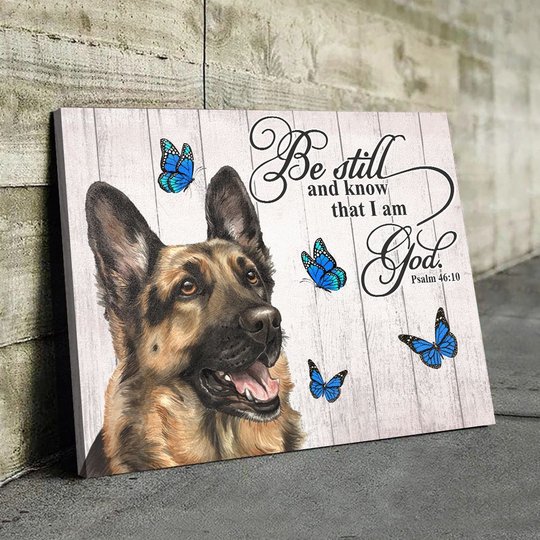 THD0114 German Shepherd Matte Canvas