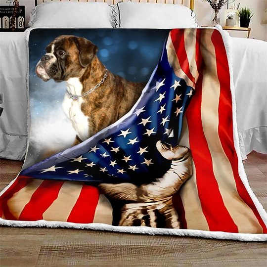 THQDOG54001 Boxer Quilt Blanket