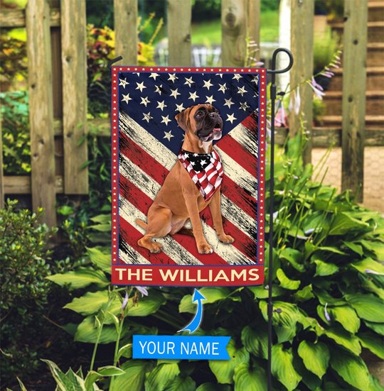 DIF4006-Boxer Personalized Flag