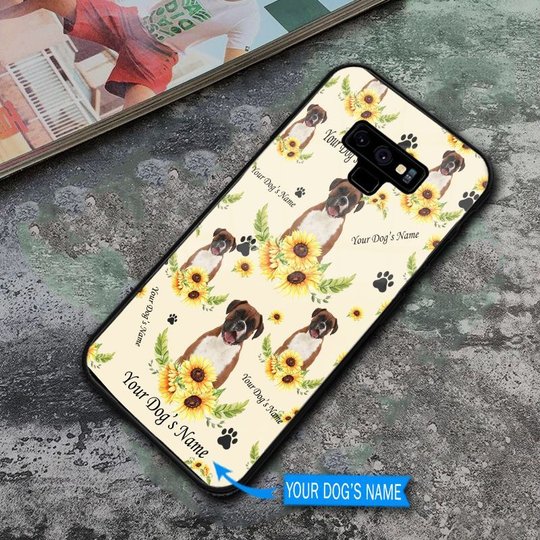 DUP1004 Boxer Personalized Glass Phone Case
