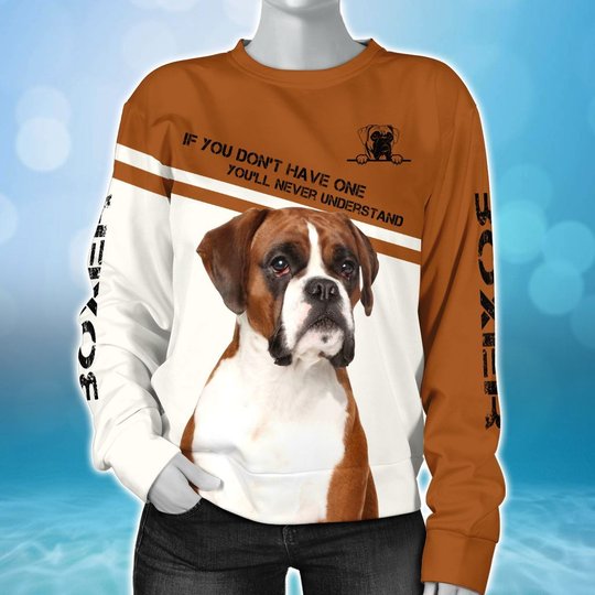 THDOG1003 Boxer 3D HOODIE