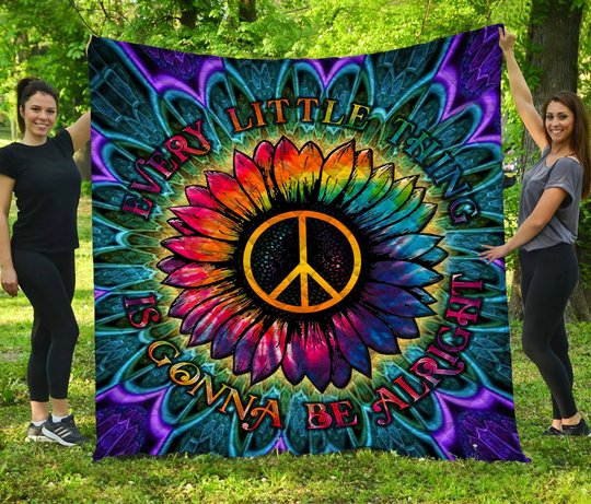 DIEH7002-Hippie -EVERY LITTLE THING Quilt Bed Set-Quilt Blanket