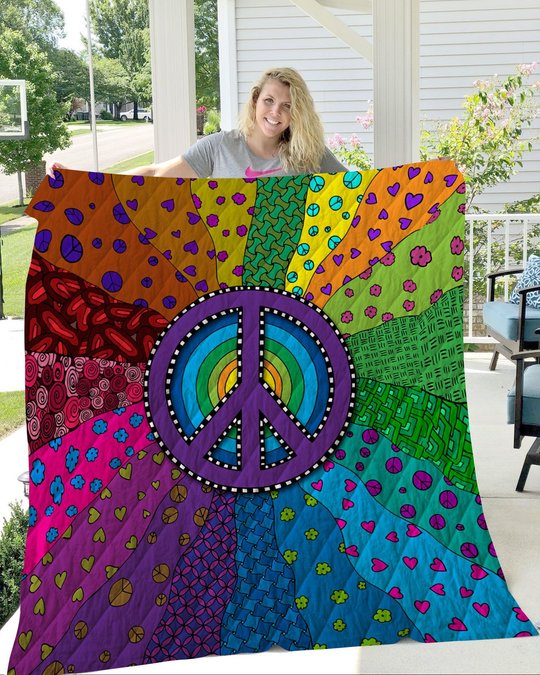 MHEHIP105 HIPPIE Quilt Blanket