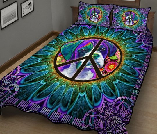 DIEH5008-HIPPIE-BOXER Quilt Bed Set