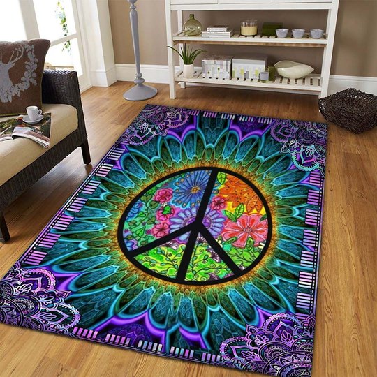 CHR0101 Hippie Flower Rug