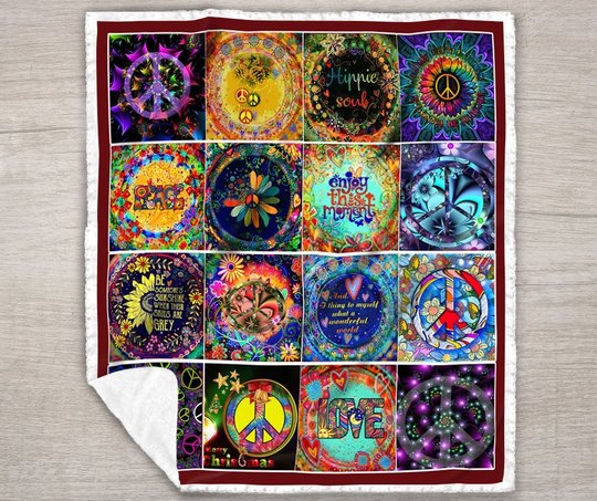 DIEH31122020001-DIQH31122020001-Hippie-Quilt Bed Set-Quilt Blanket