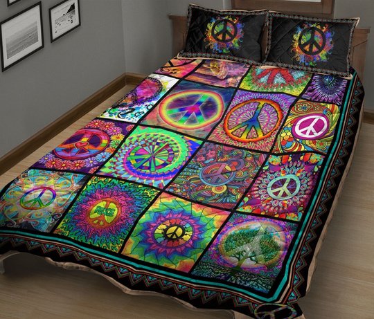 TUE4301 Hippie Quilt Bed Set