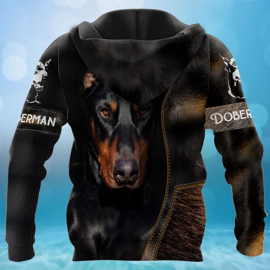 CHTD2004 Doberman Personalized 3D HOODIE