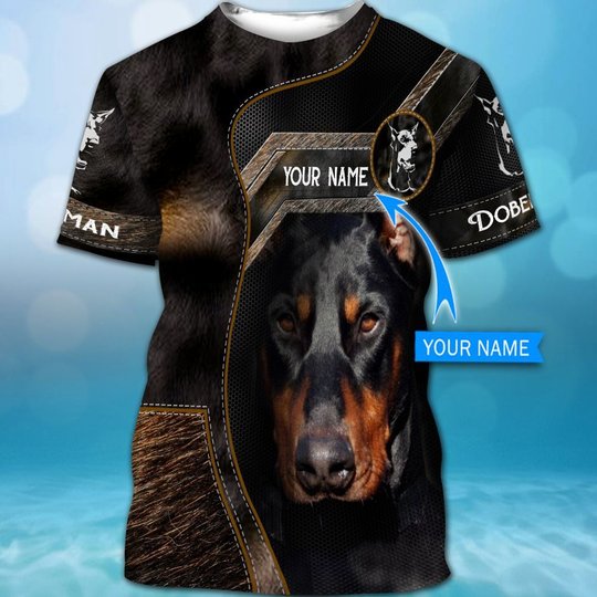 CHTD2004 Doberman Personalized 3D HOODIE
