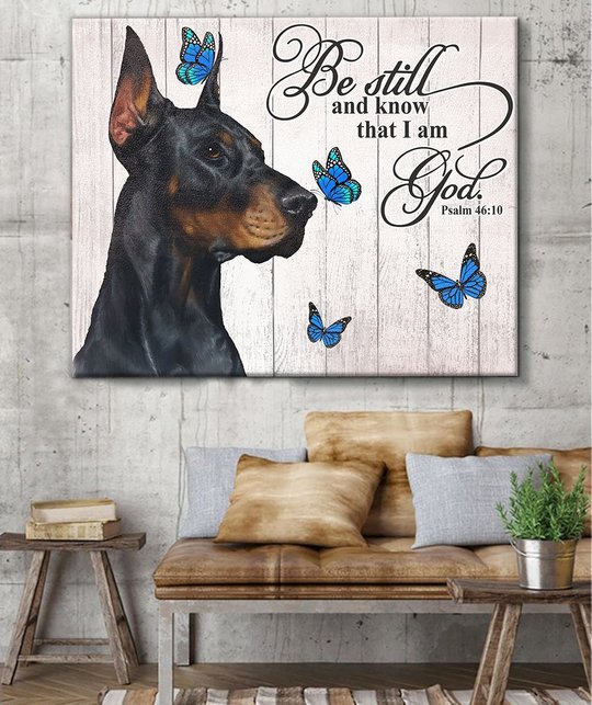 THD0113 Doberman Matte Canvas
