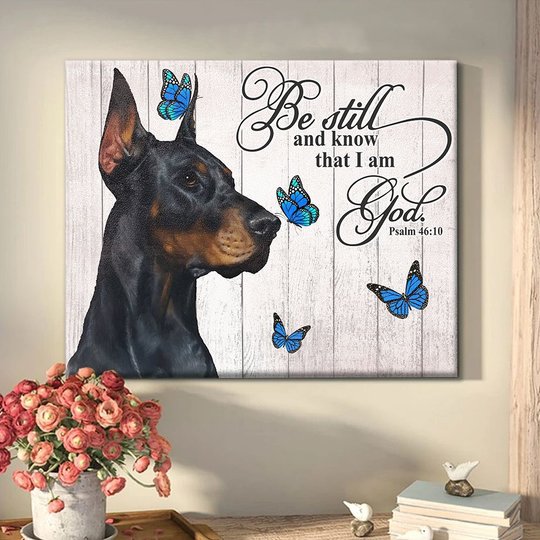 THD0113 Doberman Matte Canvas