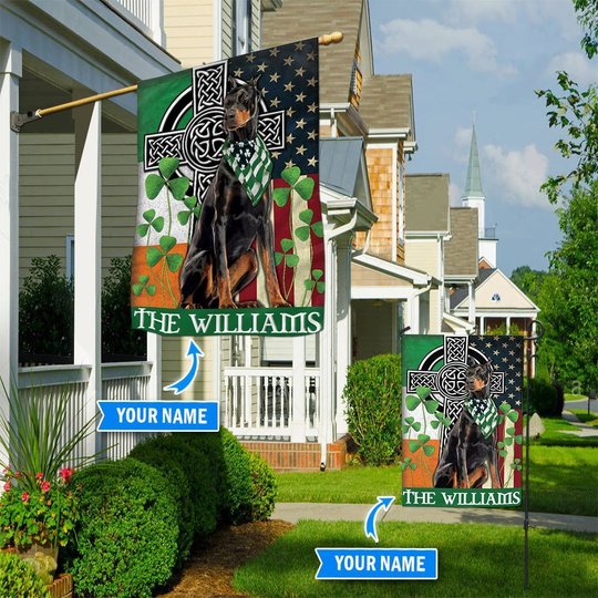 DIF2009-Doberman Personalized Flag