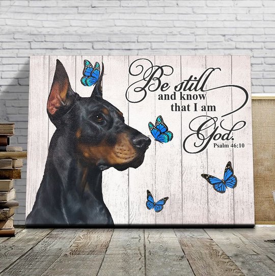 THD0113 Doberman Matte Canvas