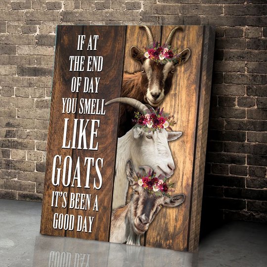 BID20072206 Goats It's Been A Good Day Matte Canvas