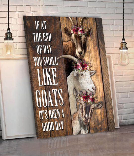 BID20072206 Goats It's Been A Good Day Matte Canvas