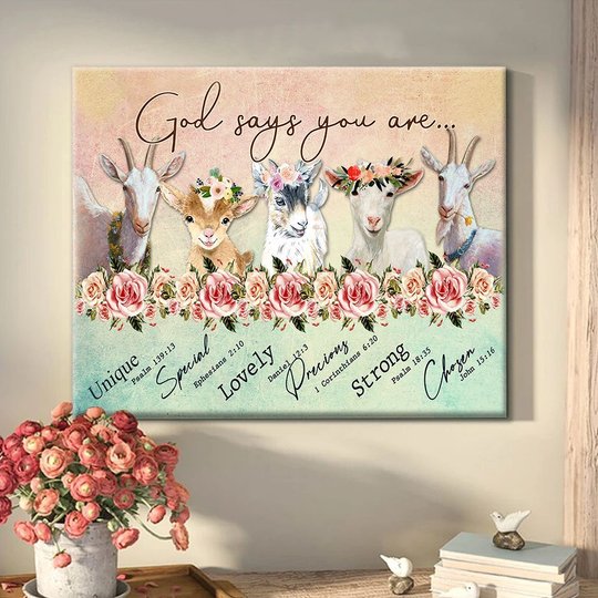 THD20072104 God says you are - Goat Matte Canvas