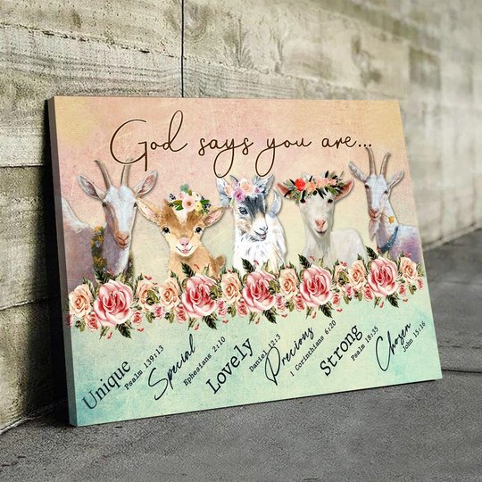 THD20072104 God says you are - Goat Matte Canvas