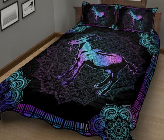 BIE20071401 Goat Quilt Bed Set