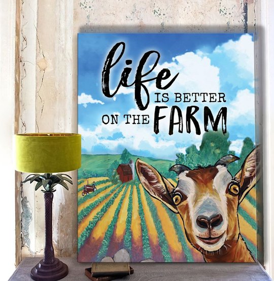 BID20080108 Goat Farm Matte Canvas