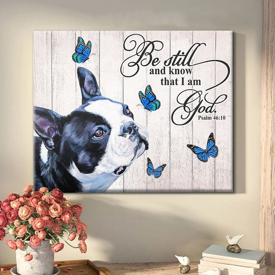 THD0123 Boston Terrier Matte Canvas