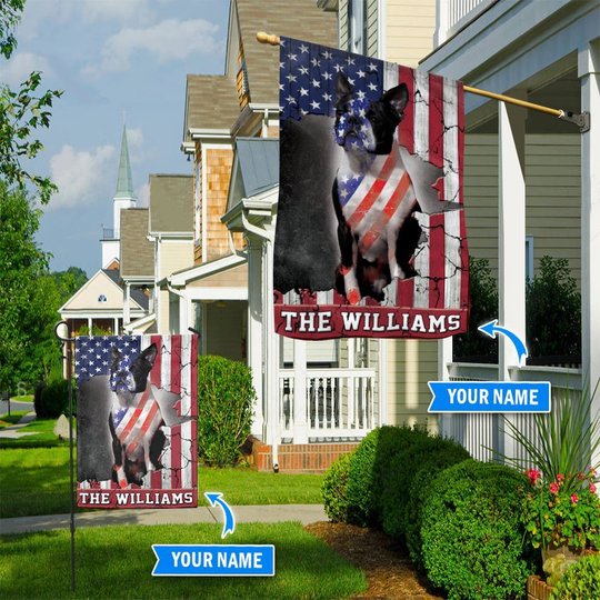 THF0275 Boston USA Personalized Flag