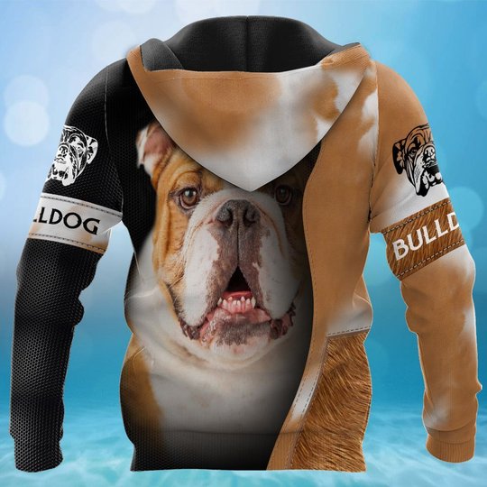 CHTD2002 Bulldog Personalized 3D HOODIE