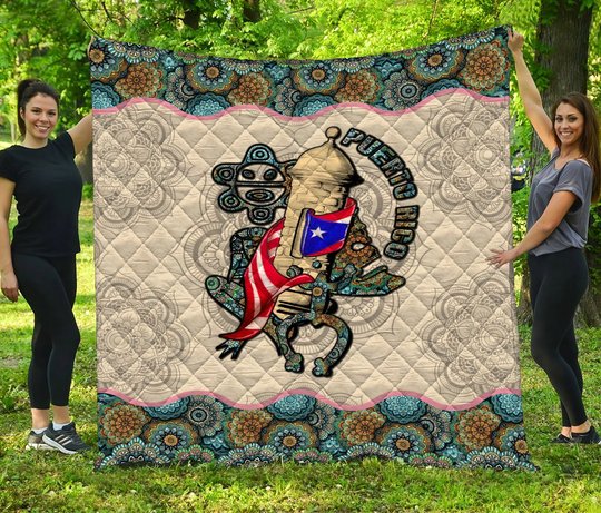 DIE1108003-DIQ1108003-PUERTO RICO- Quilt Bed Set & Quilt Blanket
