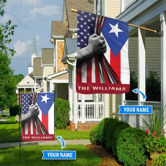 THF20063005 Puerto Rico Personalized Flag