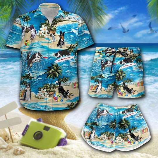 Border Collie Hawaii Men-Women Set THT20071701-THO20071701