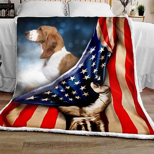 THQDOG54004 Basset Hound Quilt Blanket