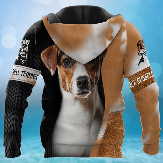 CHTD2006 Jack Russell Terrier Personalized 3D HOODIE