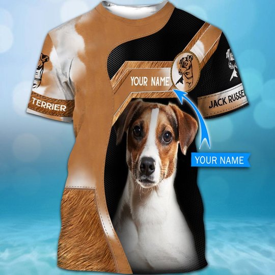 CHTD2006 Jack Russell Terrier Personalized 3D HOODIE