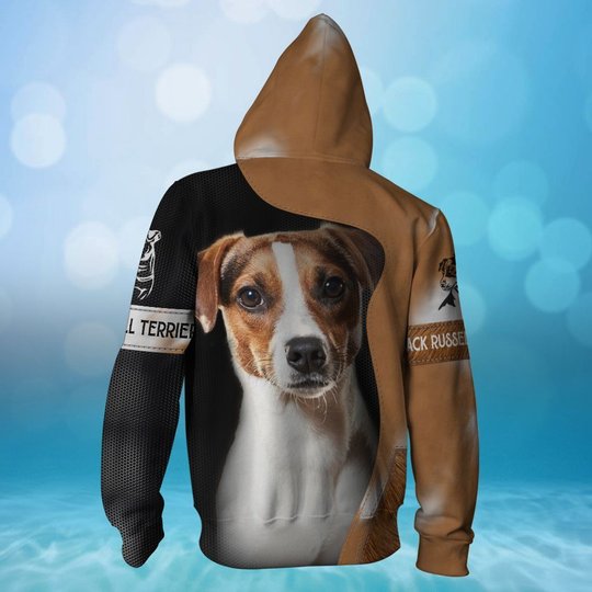 CHTD2006 Jack Russell Terrier Personalized 3D HOODIE