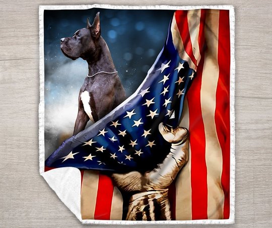 THQDOG54012 Great Dane Quilt Blanket