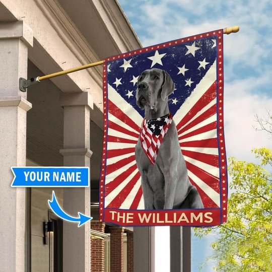 DIF3022-Great Dane Personalized Flag