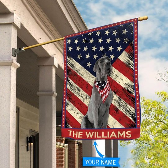 DIF4030-Great Dane Personalized Flag