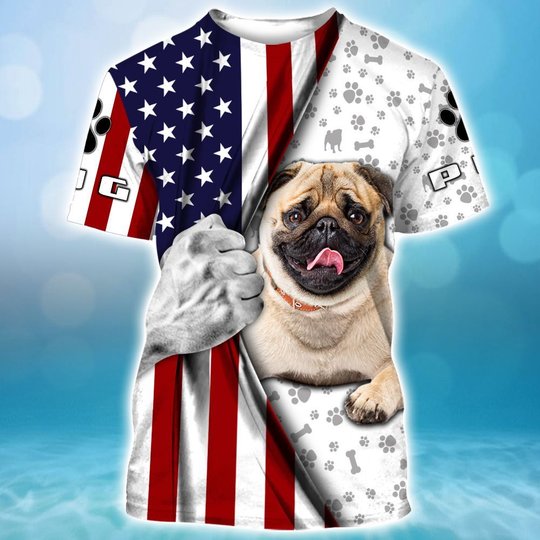 DITDOGF2005 Pug 3D HOODIE
