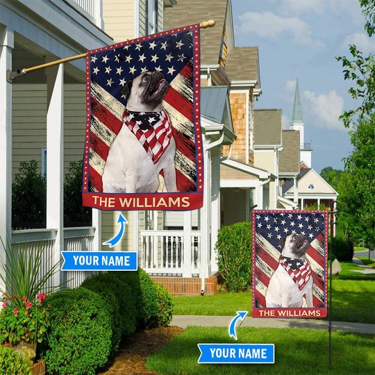DIF4025-Pug Personalized Flag