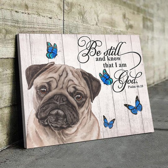 THD0128 Pug Matte Canvas